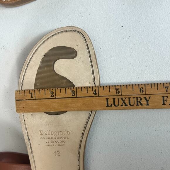 Bellogrado Sandals Women's Size EU 42 US 10.5 Brown And Black Leather Handmade - Picture 8 of 9